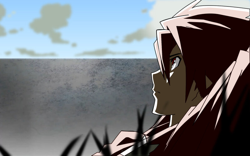 anime character looking out
