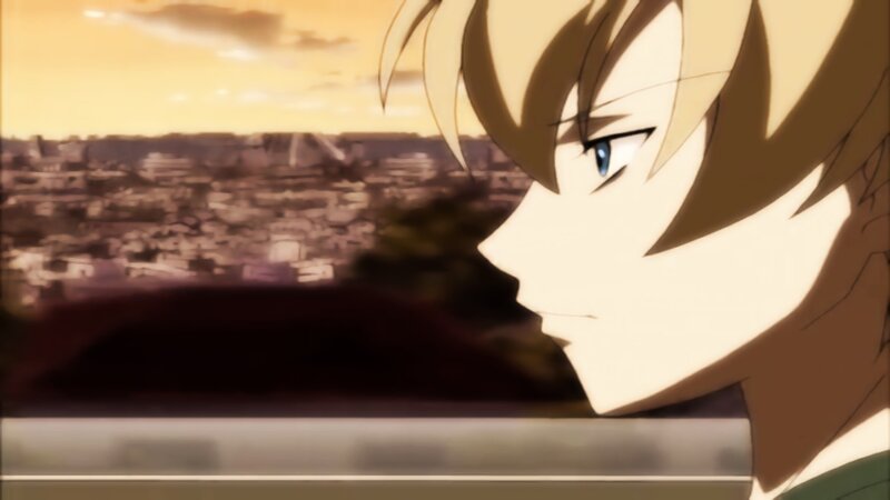 Anime Character Looking Out — Yellow