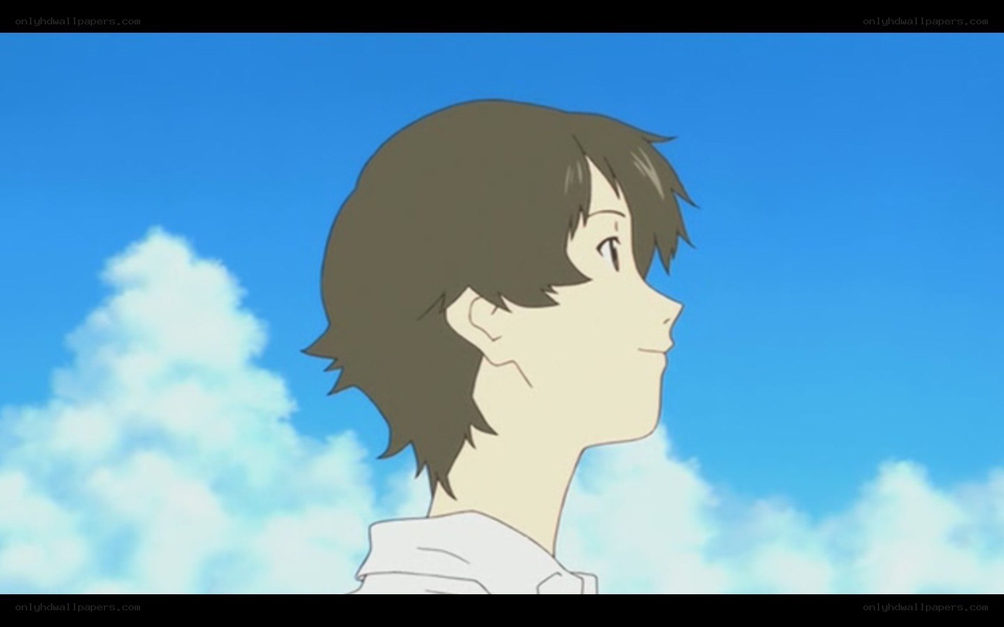 anime character looking up