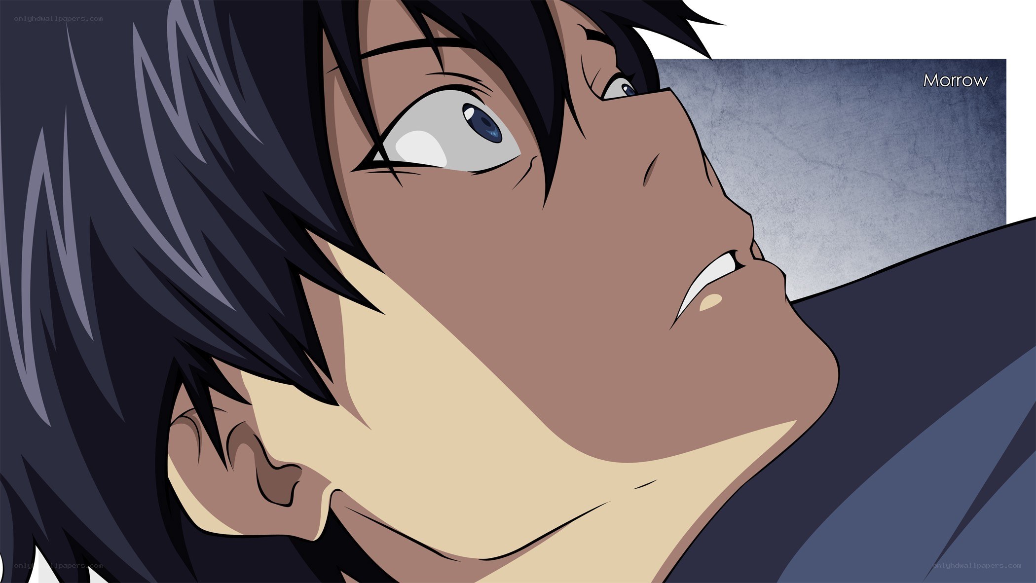 anime character looking up