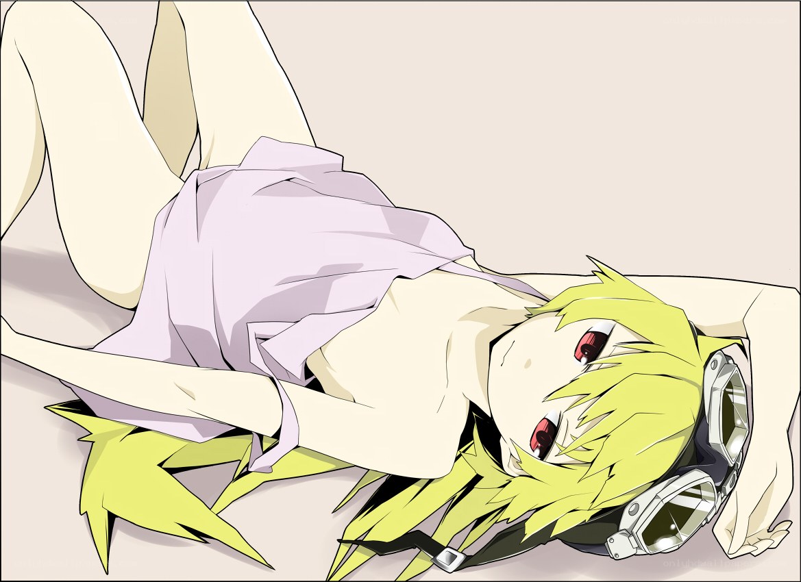 anime character lying down