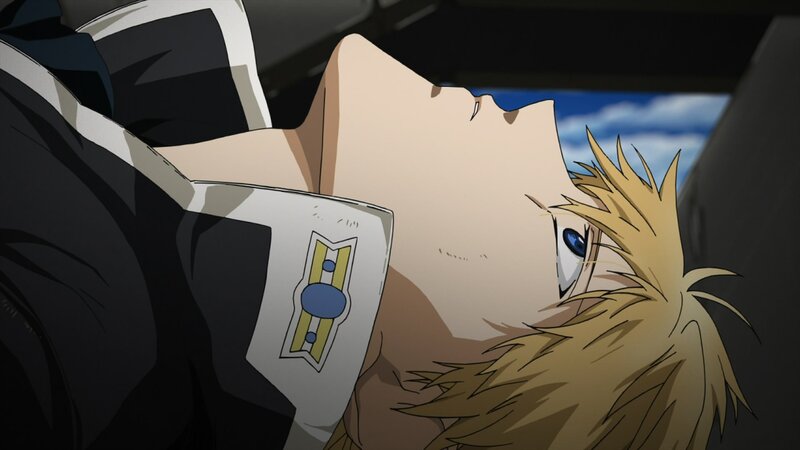 anime character lying down