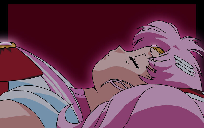 anime character lying down