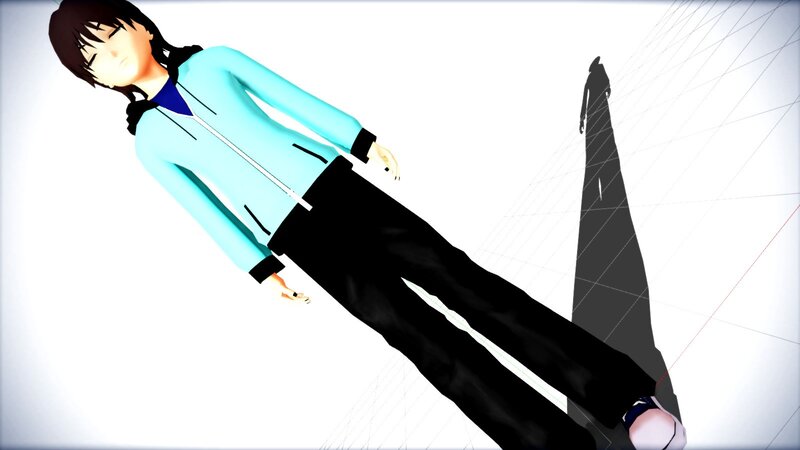 anime character lying down