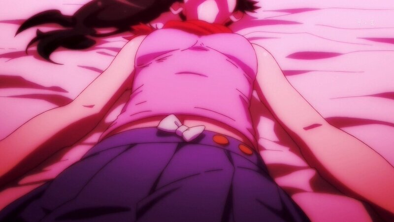 anime character lying down