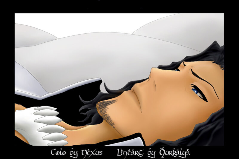 anime character lying down