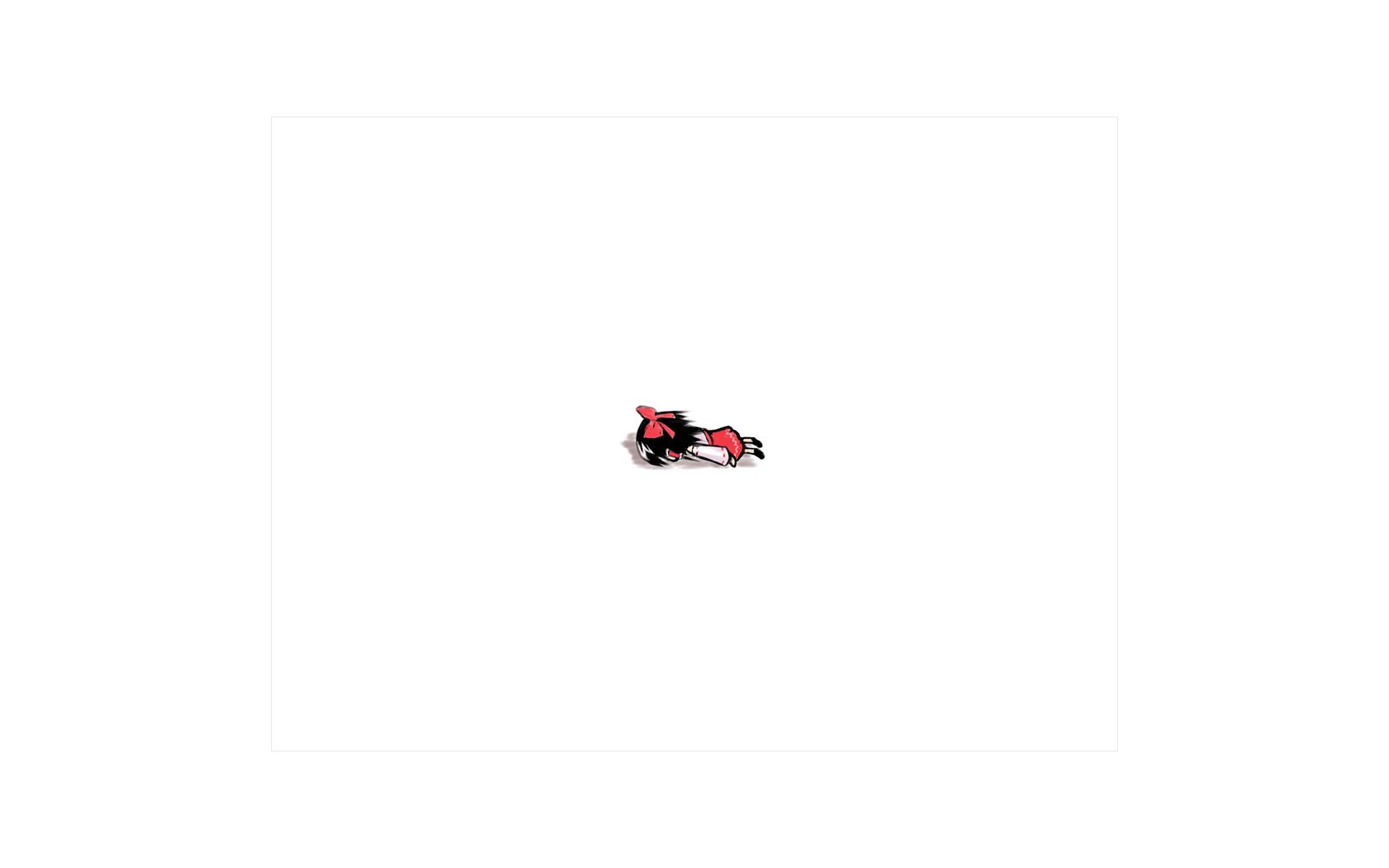 anime character lying down