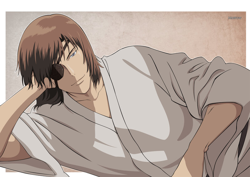Anime Character Lying Down — Beige