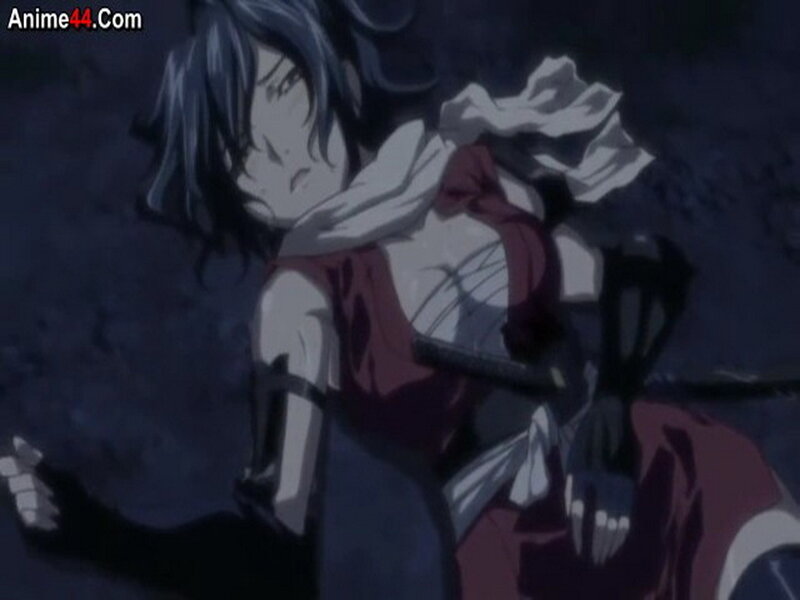 Anime Character Lying Down — Black, Dramatic, Night