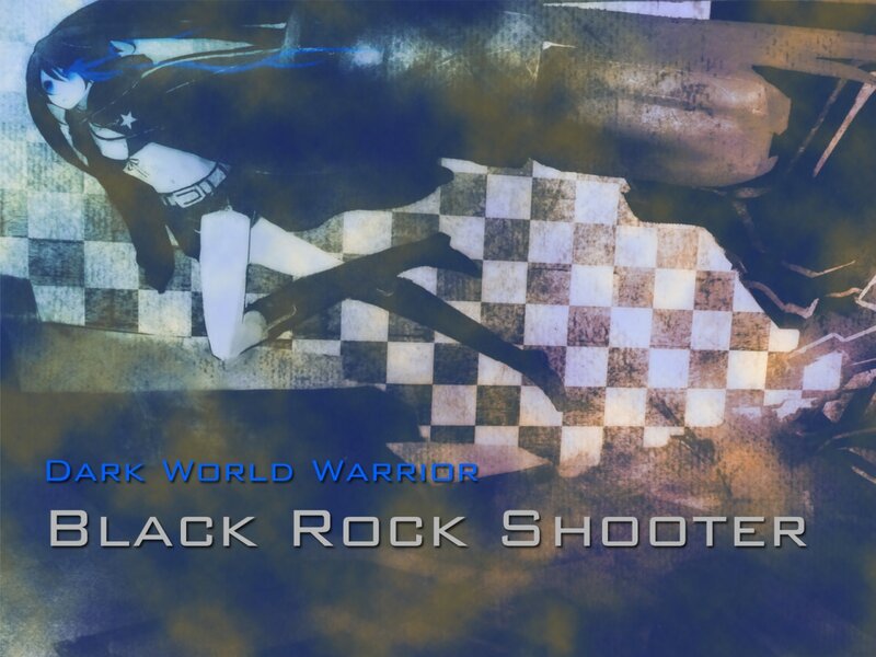 Anime Character Lying Down — Blue, Dramatic, Digital Art, Checkered Floor