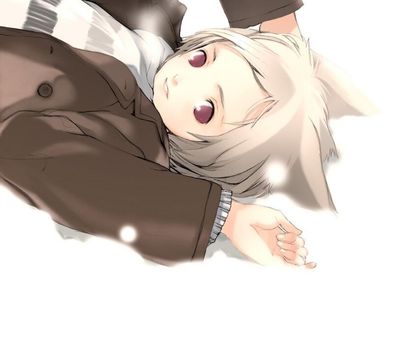 Anime Character Lying Down — Brown, Calm, Manga, Coat