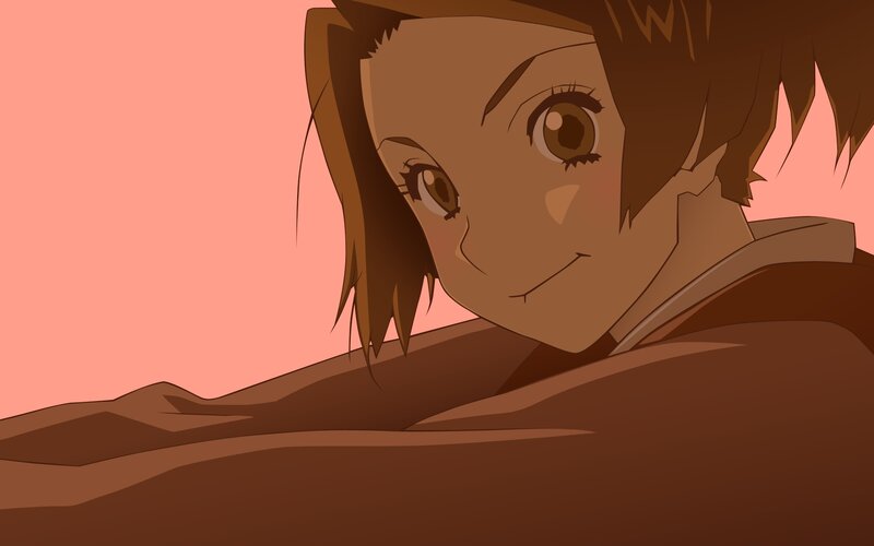 Anime Character Lying Down — Brown, Calm, Sunset
