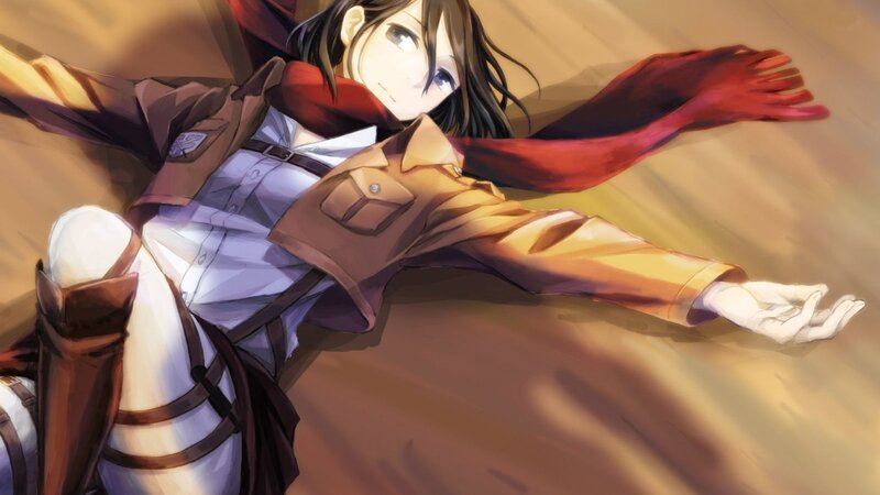 Anime Character Lying Down — Brown, Dramatic, Digital Art