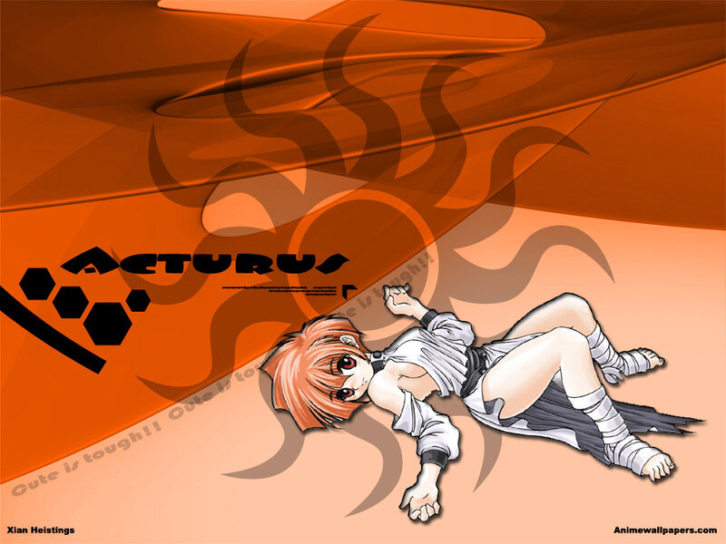 Anime Character Lying Down — Orange, Dramatic, Orange Background