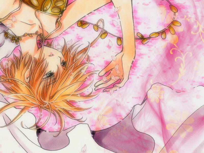 Anime Character Lying Down — Pink, Serene