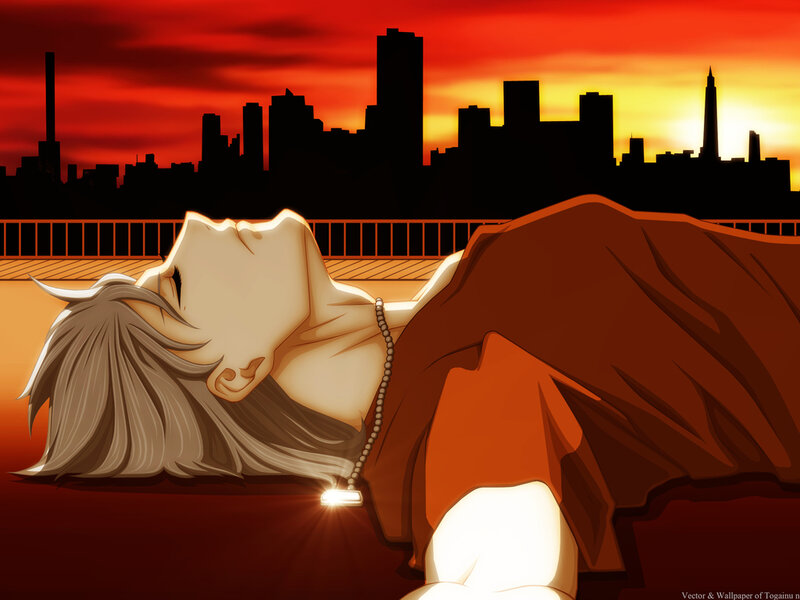 Anime Character Lying Down — Red, Dramatic