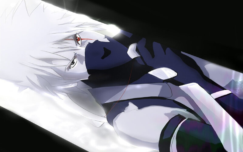 Anime Character Lying Down — White, Dramatic