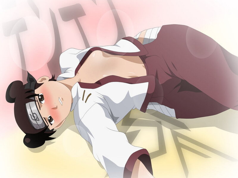 Anime Character Lying Down — White