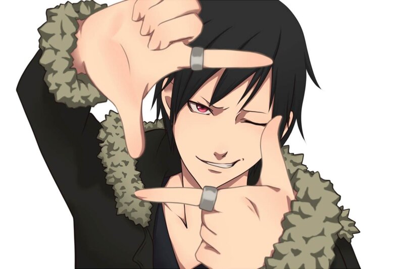 anime character making a frame gesture