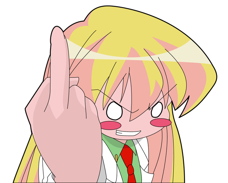 anime character making a gesture