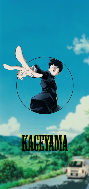 Anime Character Making Hand Gesture — Blue