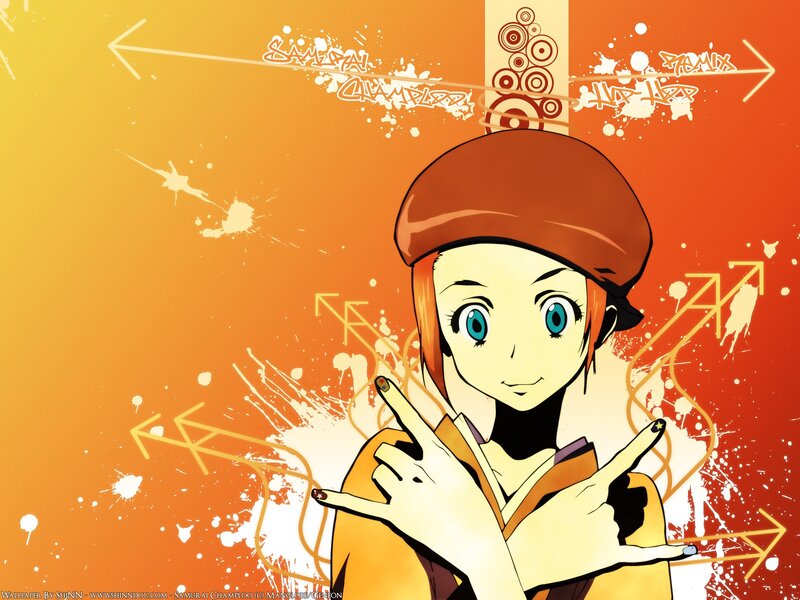 Anime Character Making Hand Gesture — Orange