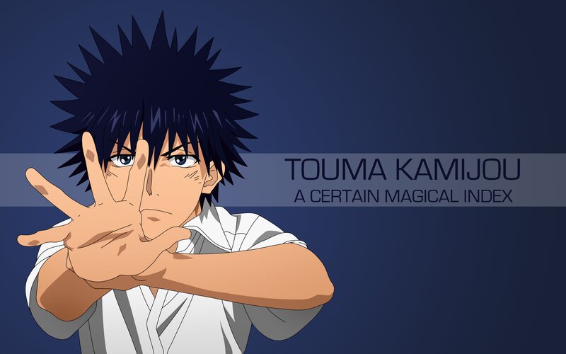 Anime Character Making Hand Sign — Blue