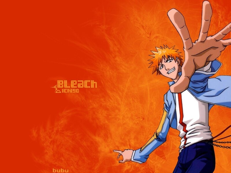 Anime Character Making Hand Sign — Orange