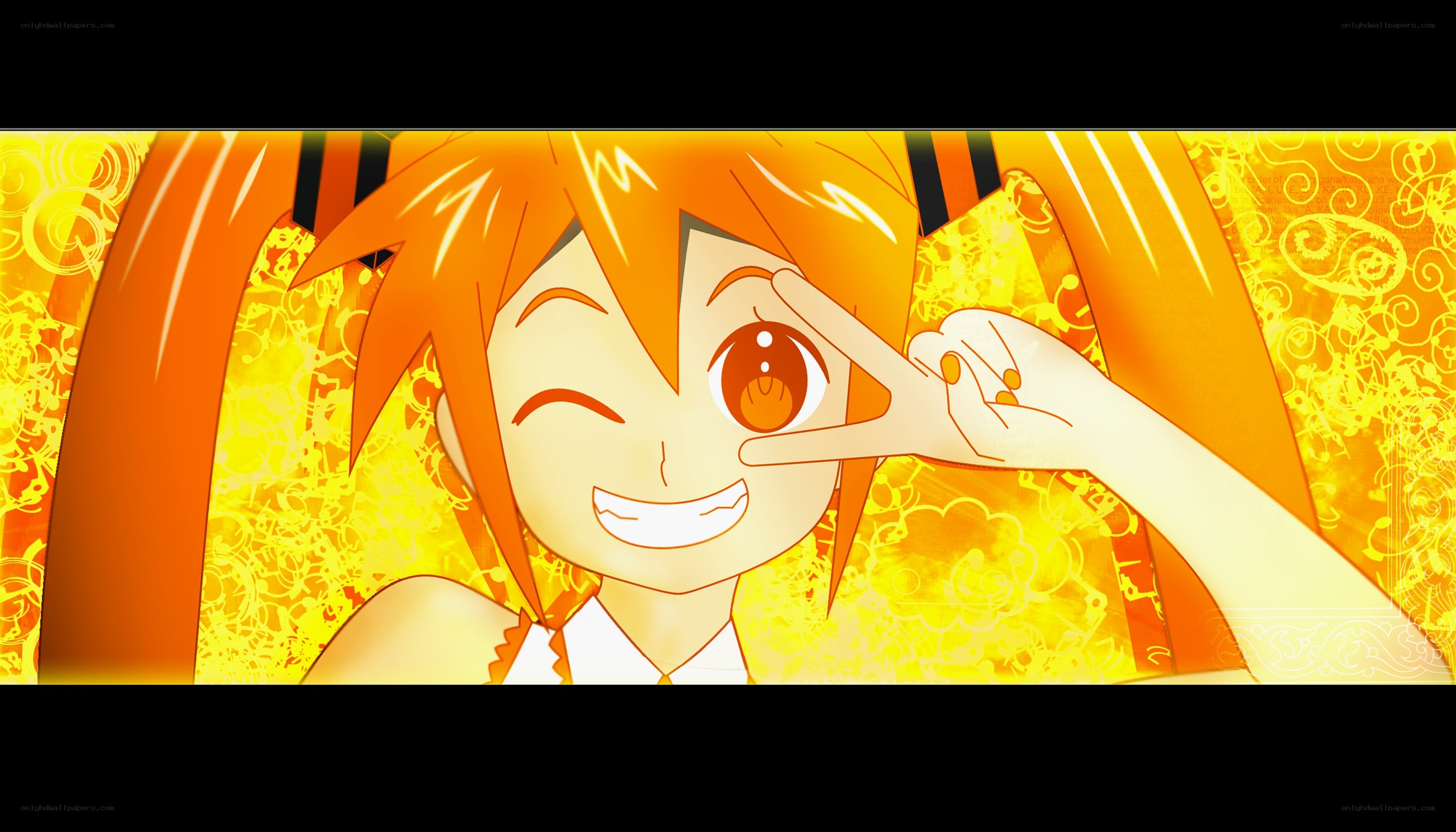 anime character making peace sign