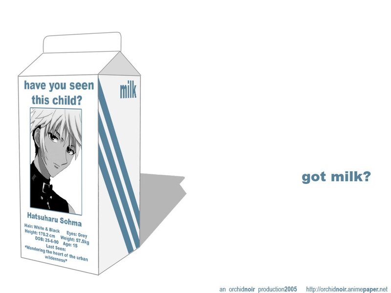 Anime Character Milk Carton