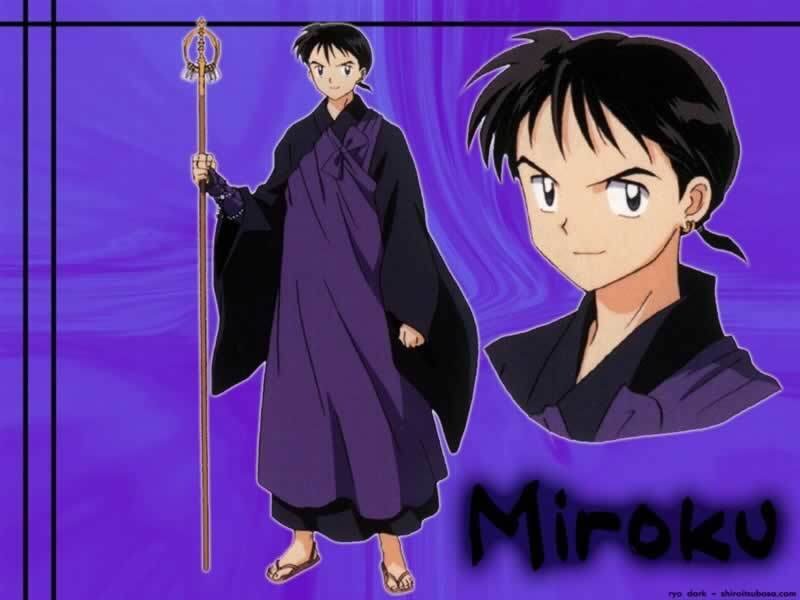 Anime character Miroku