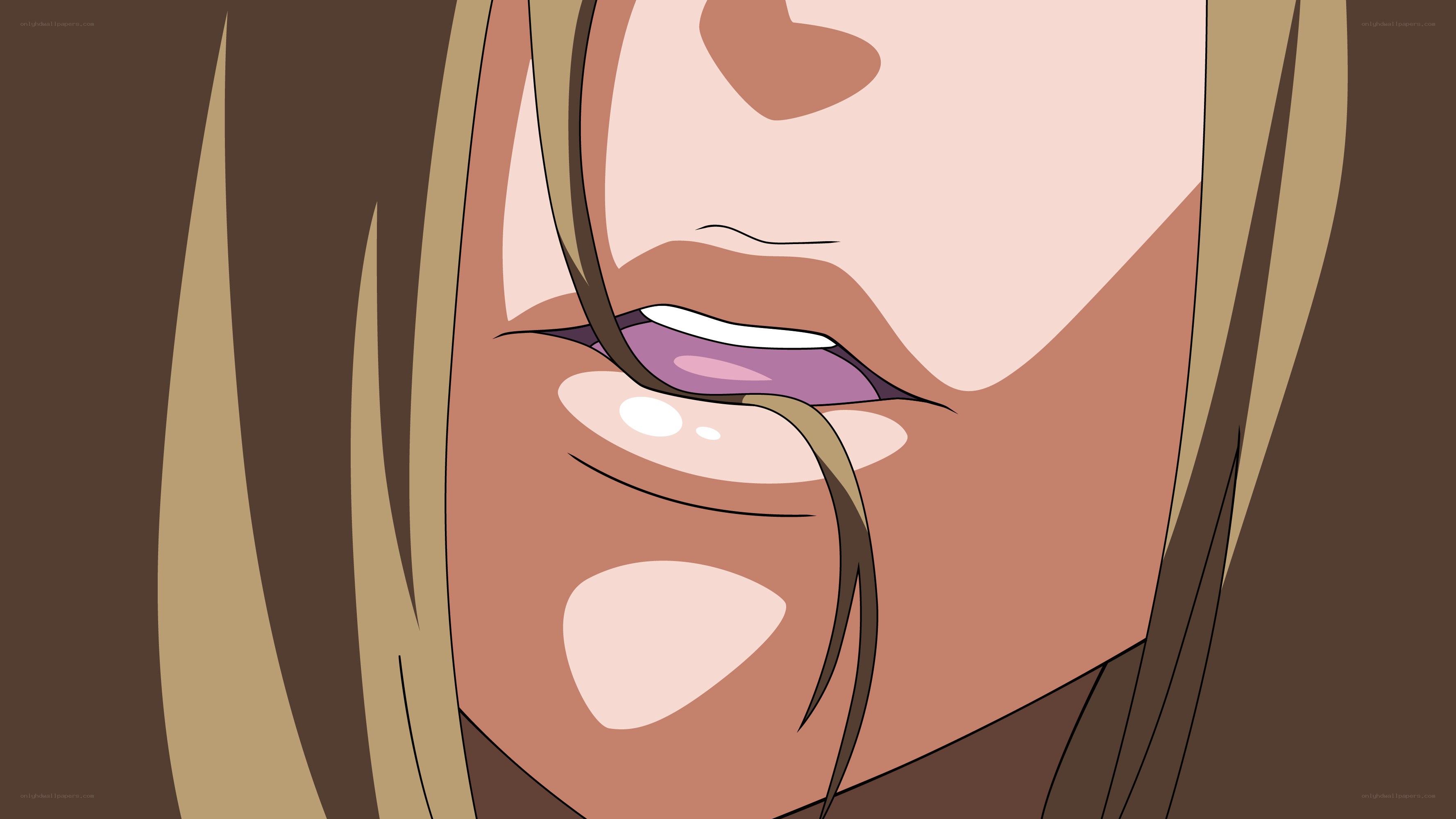 anime character mouth close-up