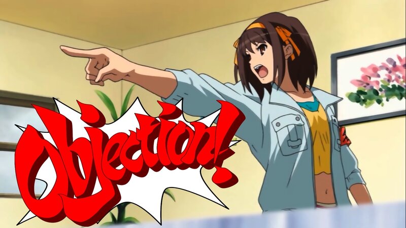 anime character objecting
