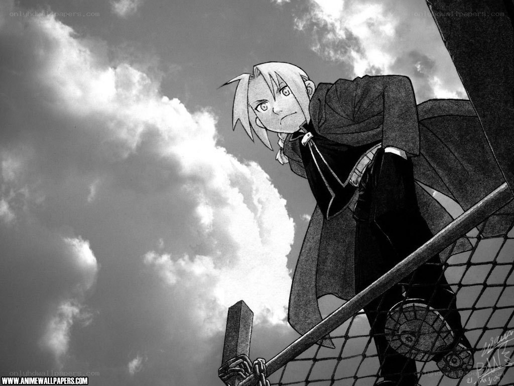 anime character on a bridge