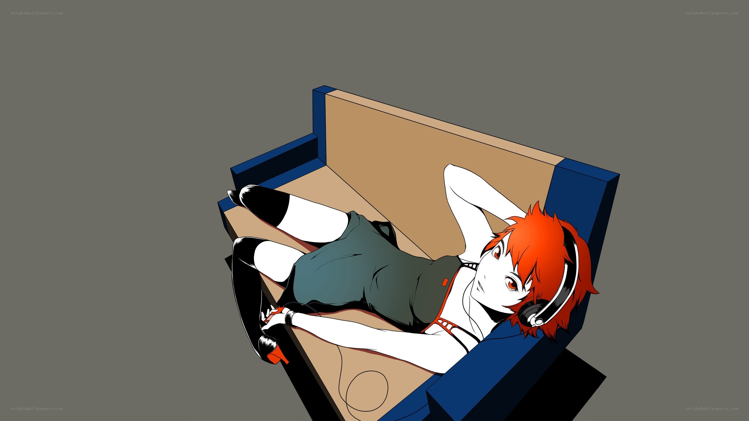 anime character on a couch