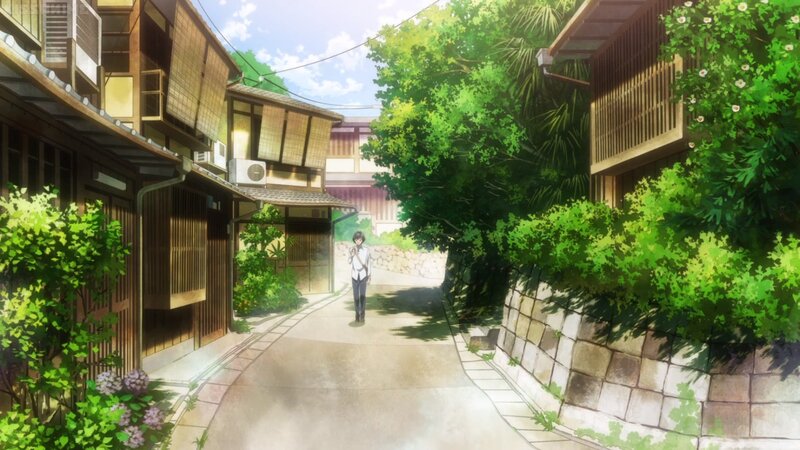 Anime Character on a Path — Green