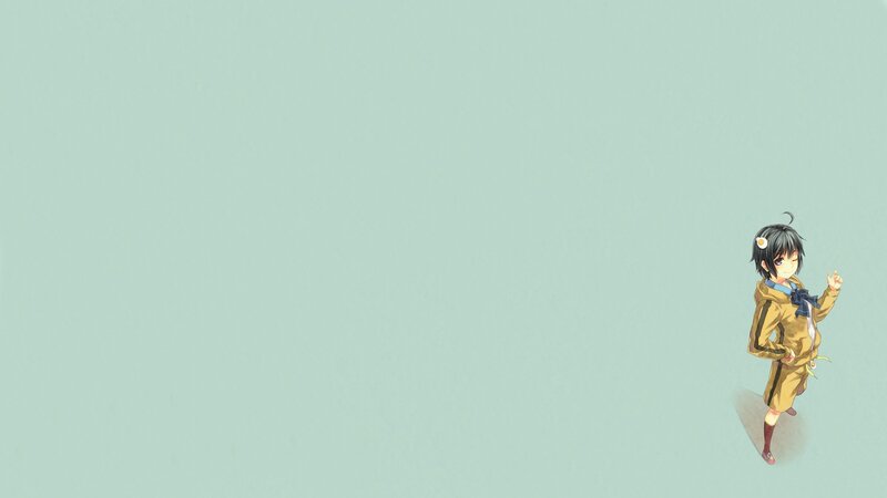 anime character on a plain background