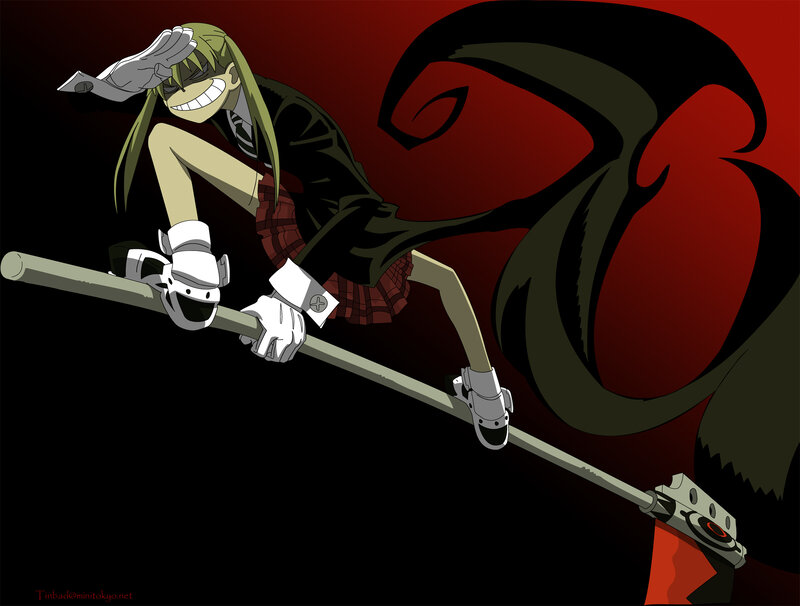 Anime character on a pole