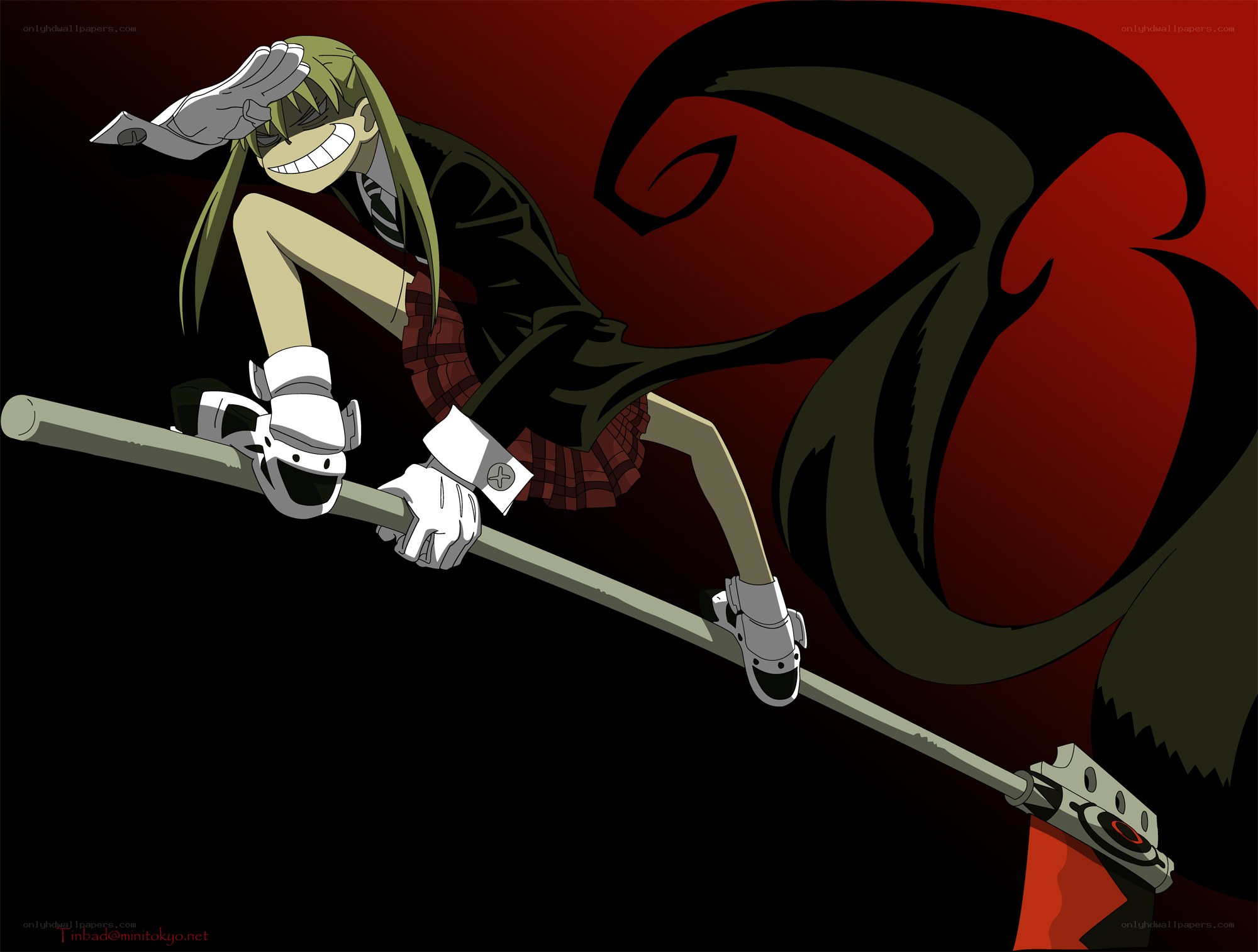 Anime character on a pole