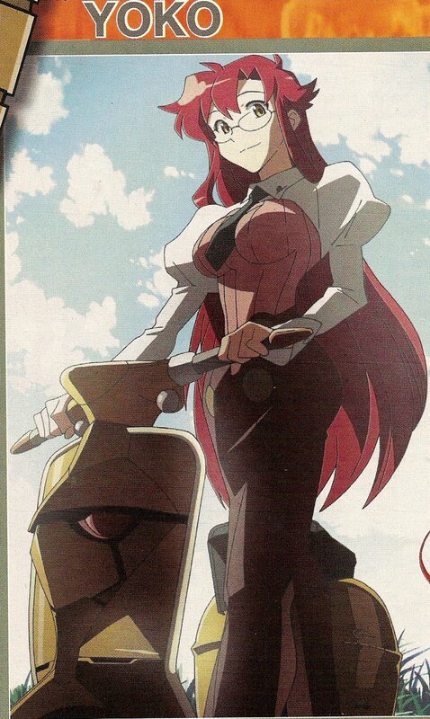 Anime character on a scooter