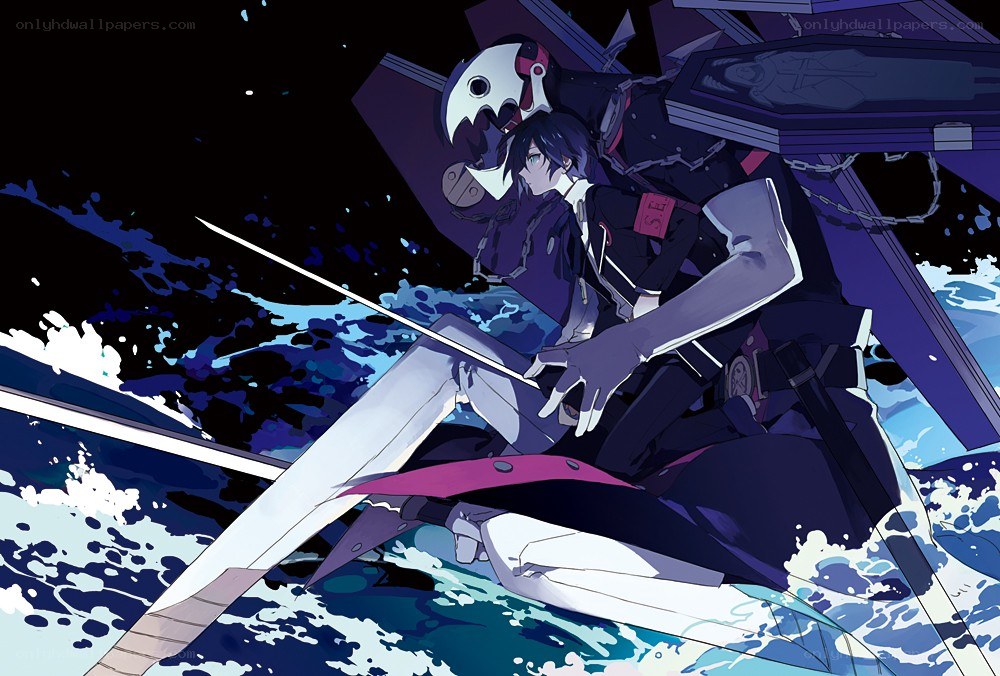 anime character on a ship
