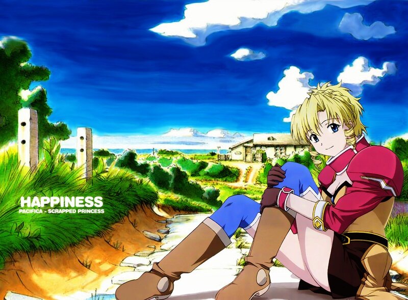 Anime character on a sunny day