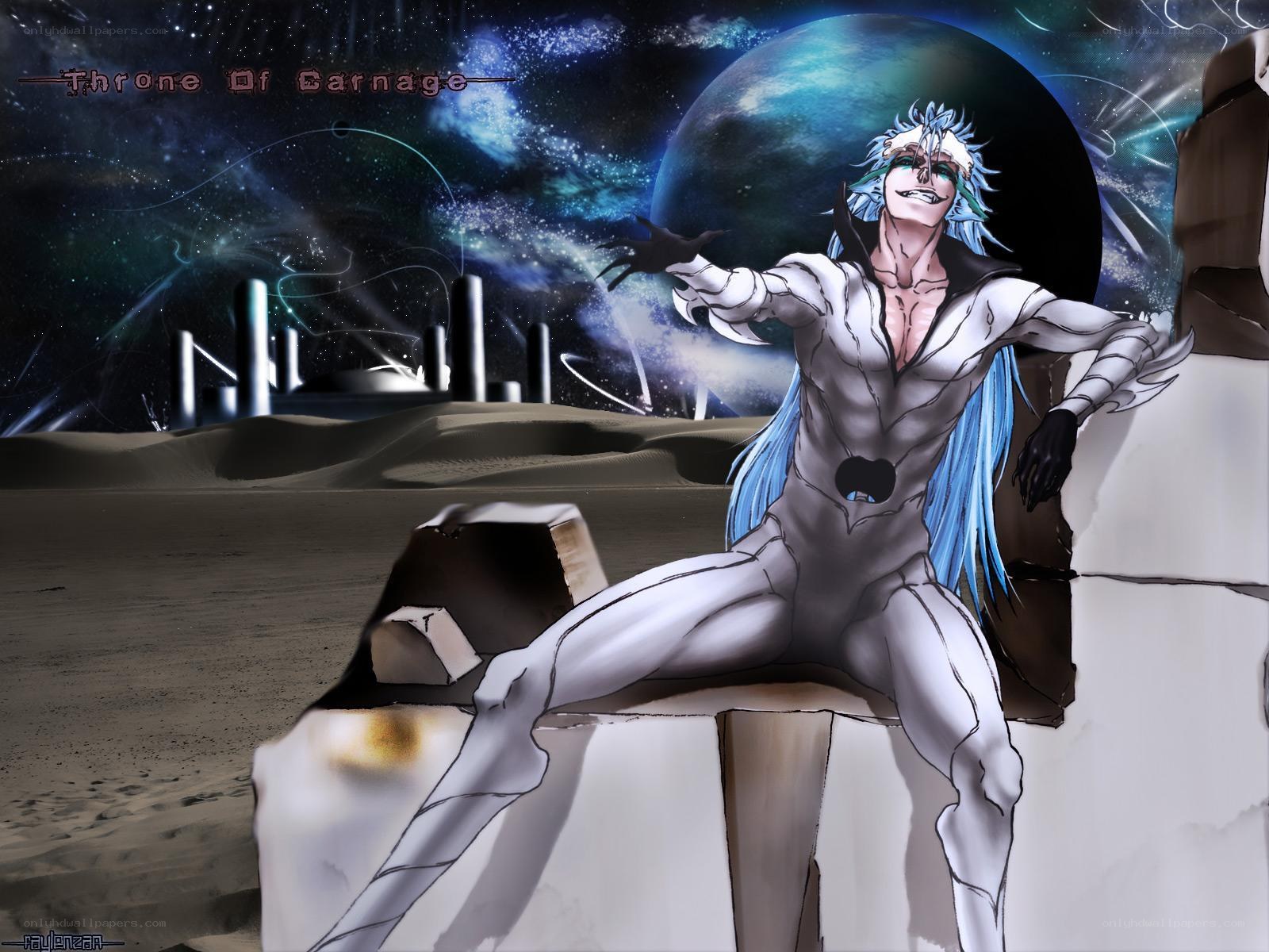 Anime character on a throne