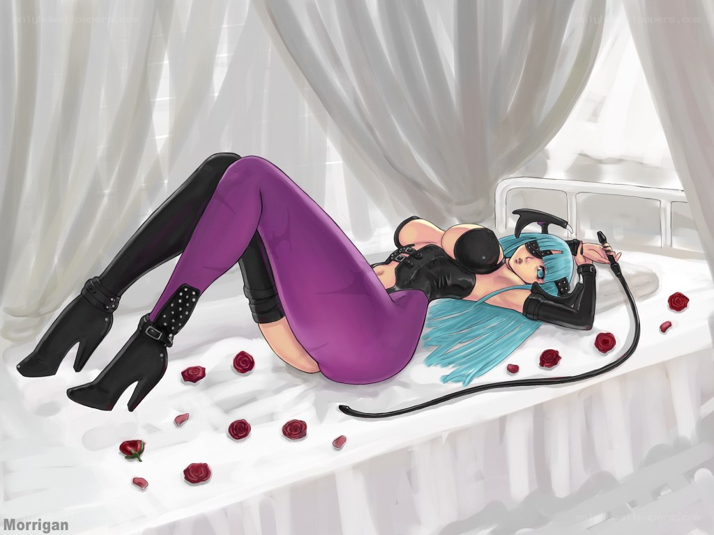 anime character on bed