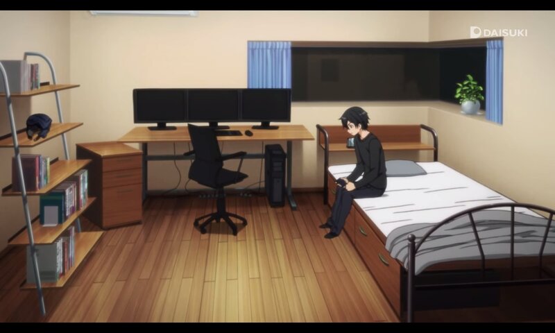 Anime Character on Bed — Brown