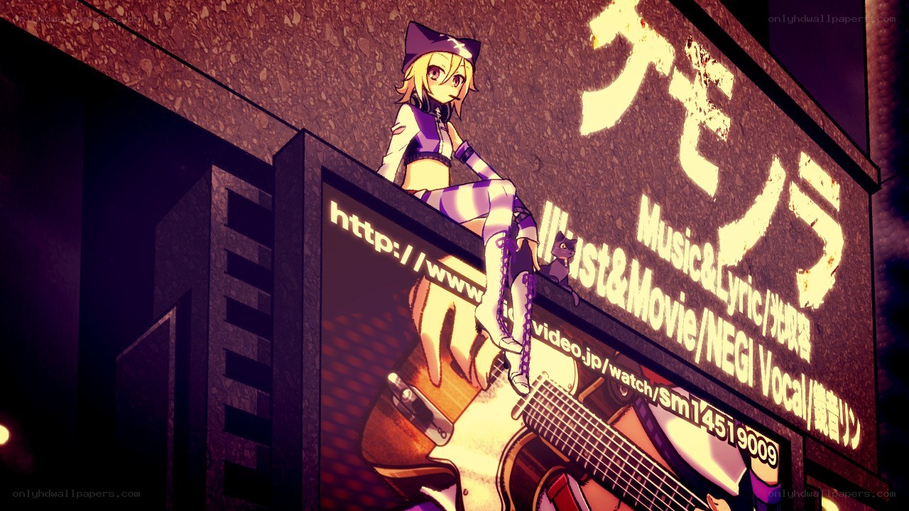 anime character on billboard