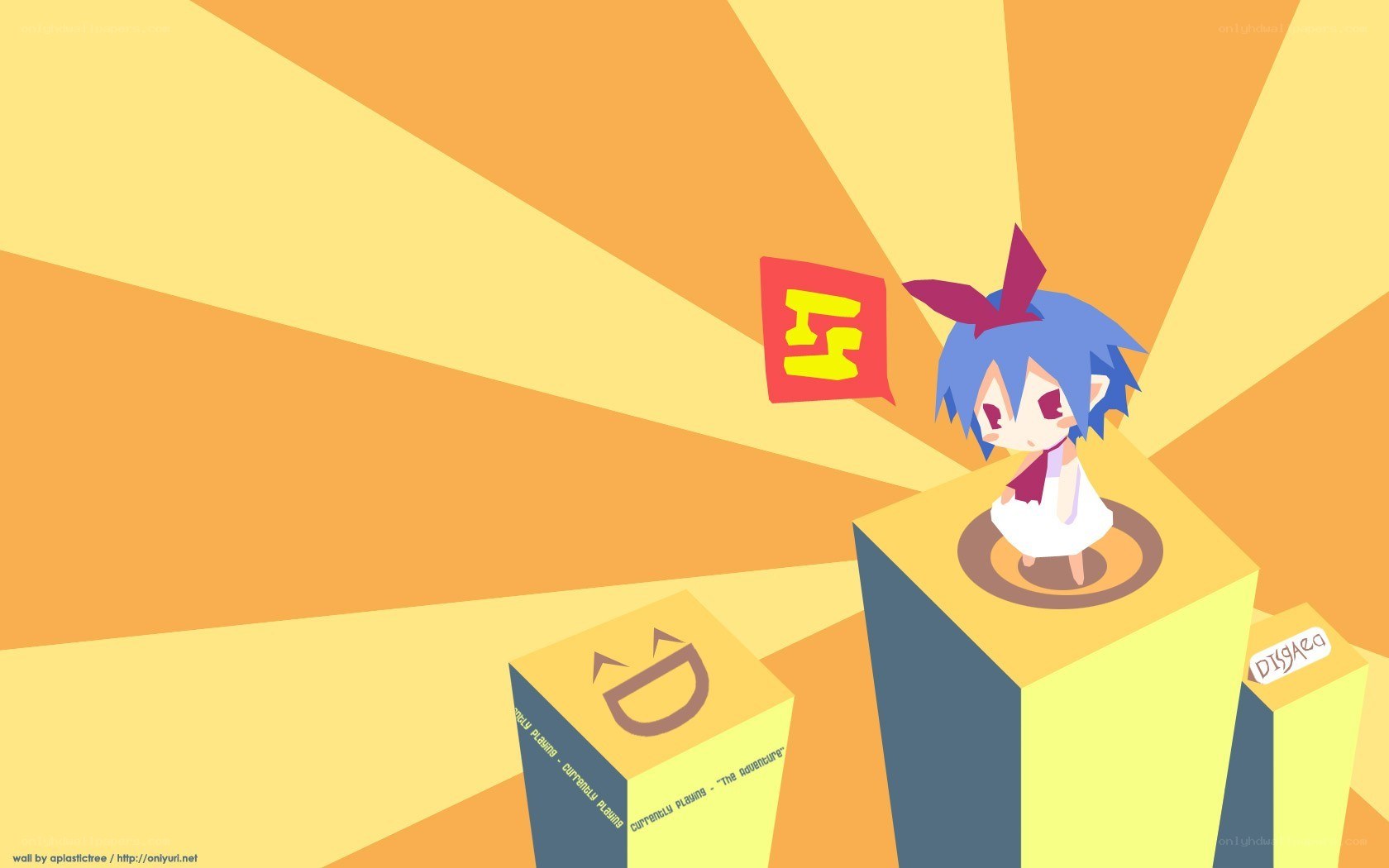 anime character on blocks