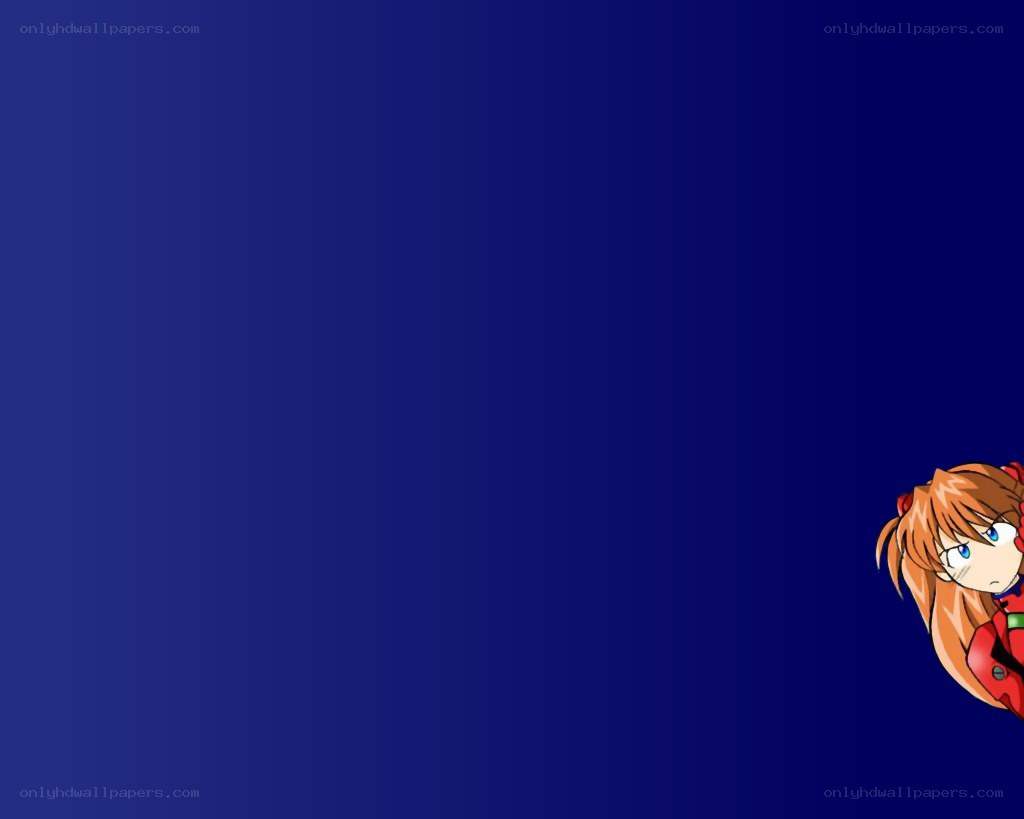 anime character on blue background
