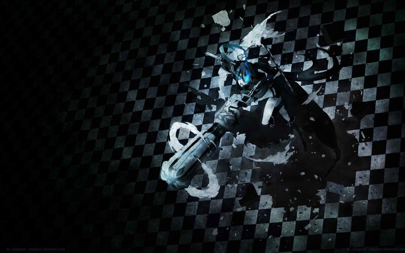 anime character on checkered floor