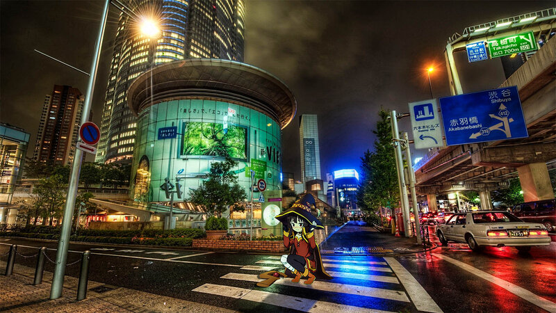 Anime Character on Crosswalk